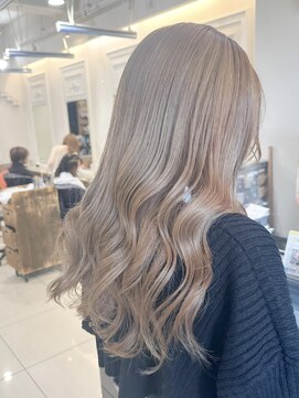 ネオリーブアイム 横浜西口店(Neolive aim) ブリーチで作るミルクティーベージュ 【横浜】k