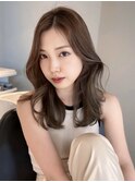 透明感溢れるチョコレート×レイヤーカット×韓国