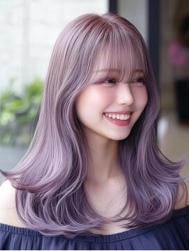 アルトリスト(Altruist Aging×HAIR&SPA) ★ダークアッシュ大人ガーリーボブ着物ミディアムレイヤーカット