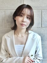 ルアウ 岡本店(LUAU)&nbsp;切りっぱなしボブ/外ハネボブ/ベージュカラー