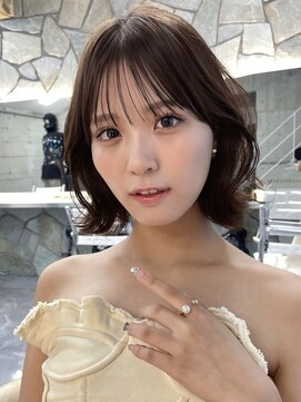 サイン 表参道(SIGN) 韓国ヘアグレージュカラーブリーチ無し髪質改善イヤリングカラー