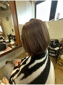 スタイリング楽々!切りっぱなしボブ
