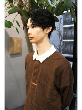 ニール シトロン 名古屋 伏見 丸の内(NEELU citron) フェザーショートニュアンスパーマメンズカット