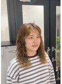 ブリーチ毛でもハードパーマ☆