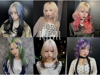 Null 神宮前店 デザインカラー/ケアブリーチ/ルーツカラー/エンドカラー/ウルフ