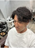メンズ波巻きパーマ