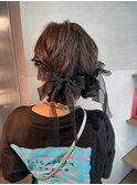 【ツインお団子】結婚式/卒業式/銀座/ヘアセット/アレンジ