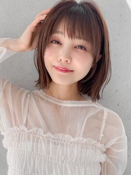 リヤン 表参道(lyann) 愛され大人可愛い斜めバング前髪シースルーバング#525f1014