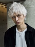 MEN’S HAIR/サーフカール/刈り上げセンターパート/ブリーチ