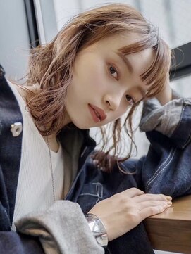 ギークス(GEEKS) 【GEEKS渋谷】オン眉ボブ/ミディアムレイヤー/冬カラー/20代30代