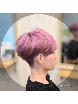 ピヴォヘアー(pivo hair) メンズ　ダブルカラー　マッシュ