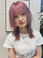 チル 福井駅前店(Chill)&nbsp;福井ハイトーンレイヤー艶髪髪質改善トリートメントピンク