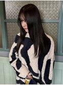 髪質改善ストレート/ダークブラウン/手触り滑らか【新保/青江】
