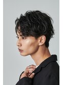 men's/メンズ/ダウンパーマ/黒染め/韓国/ブルーブラック/池袋