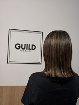 ギルド 東久留米店(GUILD) ミディアム×ハイライトで透明感