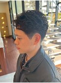 メンズ/アクティブショート/毛流れパーマ