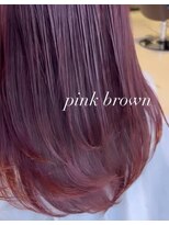 アース いわき店(HAIR&MAKE EARTH)&nbsp;柔らかピンクブラウン