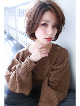 オーシャン(Ocean) [OCEAN Hair&Life]ゆるカールなひし形ショートボブ☆