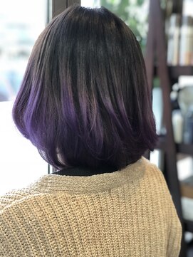 ベースヘアーデザイン(BASE HAIR DESIGN) グラデーション×パープル