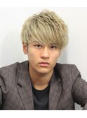 刈り上げセンターパートフェザーパーマサーフカールr