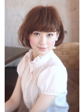 ジーナ(JINA) ●大人可愛い 小顔 ワンサイド ショートボブ 20代 30代 40代