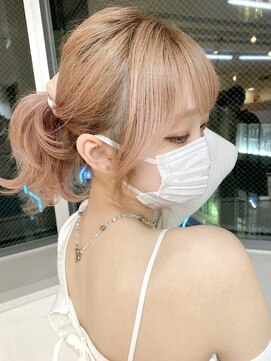 ミョンシル 【myonsil 山田】韓国風顔周りカット/ピンクベージュ