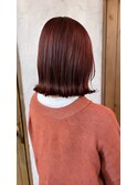 ブリーチなし　レッドブラウン　nico中川