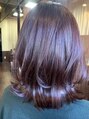 ヘアーエヌプラス (HAIR N+) ピンク系透明感カラー＊ブリーチ無し　ミディアム