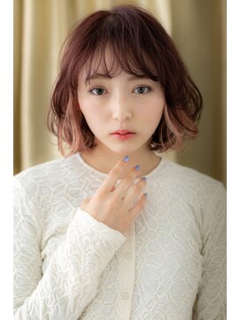 カバーヘア ブリス 戸田公園西口店(COVER HAIR bliss) インナーカラーミルクティーピンクハイライトY戸田公園10代20代