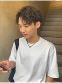 ツーブロック&スパイラルパーマ