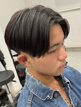 フゥ 宇都宮(FeU) ビジネスショートメンズマッシュツイストパーマツーブロック