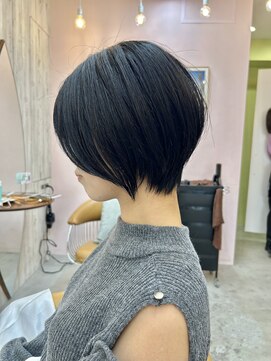 ロンドアジュール 横浜(Lond azur) 短すぎない!乾かすだけでまとまるショートボブ!横浜ショート!