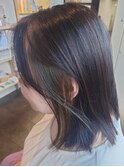 大人女子/インナーカラー/オリーブ