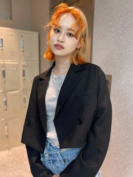 天神美容室 『福岡美容室/ayana』ケアブリーチで作る艶ハイトーン！