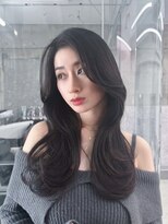 フィヴェント(Fivent)&nbsp;黒髪ロングなツヤサラヘア☆レイヤーカット/ニュアンスパーマ