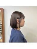 丸みボブ×酸性縮毛矯正