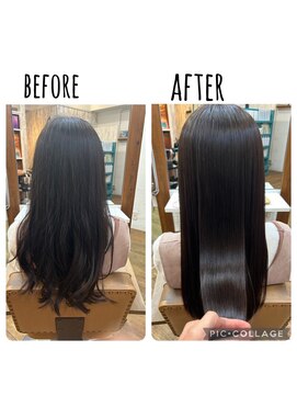 ヘアリゾート リノ(Hair resort Lino) 髪質改善縮毛矯正『髪にドラマを』ビフォーアフター