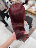 ハピネス 梅田茶屋町店(HAPPINESS) ブリーチなしダブルカラーワインレッド