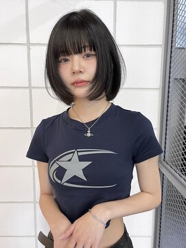 ロンドローズ 名古屋(Lond damaskRose) 顔周り ボブ 韓国 レイヤー ダブルカラー 名駅 リタッチ 480