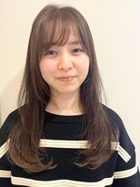 イーストハムネオ(EAST HAM NEO) 大人カジュアルロングレイヤー×ブラウンカラー