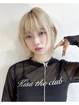 ロンドアンメゾン 原宿(Lond un Maison.) メルティカラー似合わせカットウェーブミディアム縮毛矯正ボブ