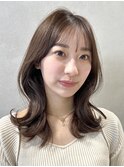 透明感/艶髪/ブリーチなし/ココアベージュ