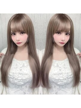 ルフレ 新宿歌舞伎町店(Reflet) うんともちゃん/ダブルカラー/髪質改善/プルエクステ