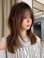 ジアン テラス(GIEN TERRASSE)&nbsp;ニュアンスレイヤー韓国ヘア縮毛矯正レイヤーカット/岸本