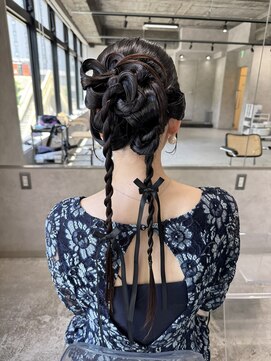 ネアー 新潟(NEER) アプリコットオレンジ/くびれヘア/ウェーブショート［新潟］