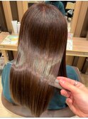 小山限定スタイル！ツヤツヤの髪質改善カラー！