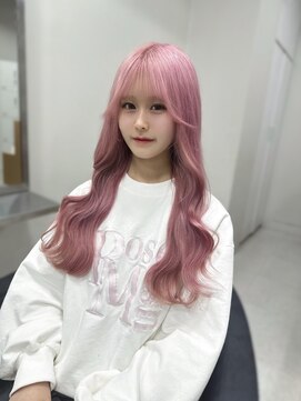 ベレーザシェルト(Beleza scelto) 14438ブリーチ&ダブルカラーラベンダーパープルレイヤーロング