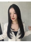 レイヤーカット/顔周りレイヤー/韓国巻き
