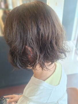 ローレン(LOREM) 癖毛×ミニボブ10.8暗めカラー