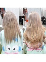 ボヤージュニケ(Voyage Nike)&nbsp;Before→After/羽エクステ80本×デザインカラー